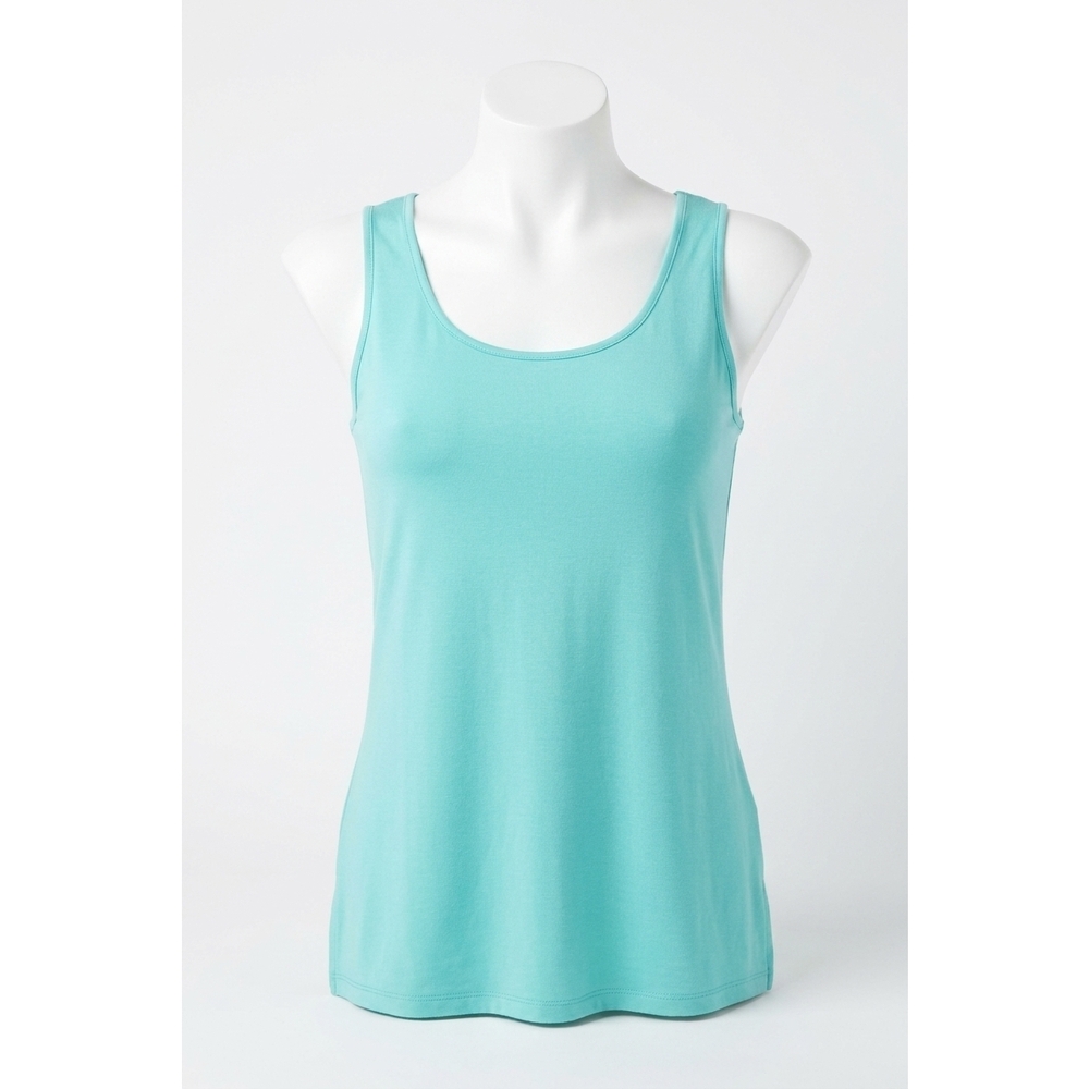 NEW ANGEL bra-friendly tunic tank top in turquoise
